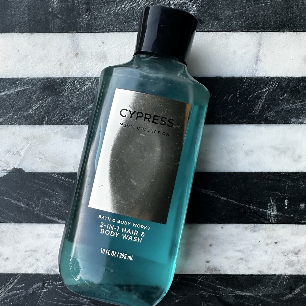 Bath & Body Works CYPRESS For Men 2-in-1 Hair Body Wash Shower Gel 10 oz NEW